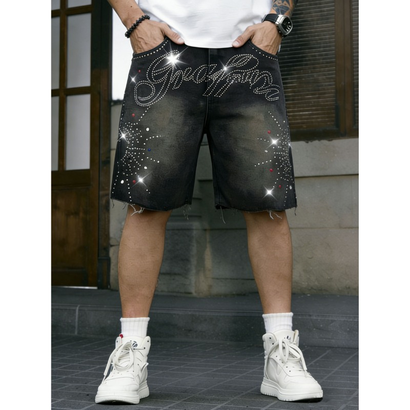 American Streetwear Men's Non- - Shorts Denim Frayed recension och pris