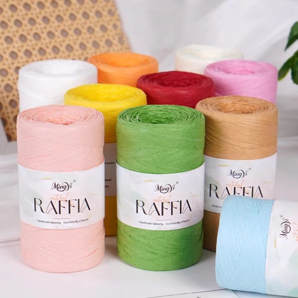 DIY Multi-Colored Raffia Yarn  - Crochet Bag Raffia recension och pris