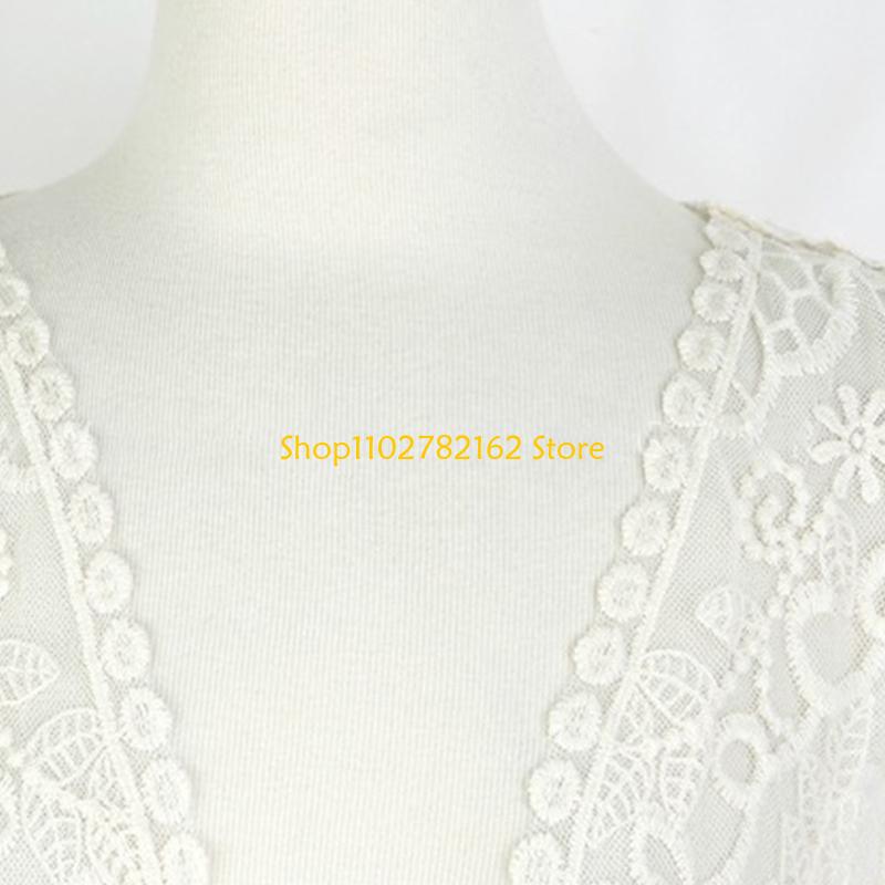 547B Women Lace Open Front Kim - Kimono Sheer Floral recension och pris