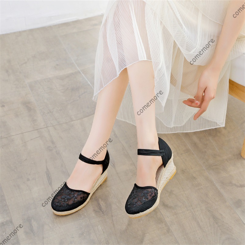 Women's Lace Mesh Espadrille W - Wedge Espadrille Women recension och pris