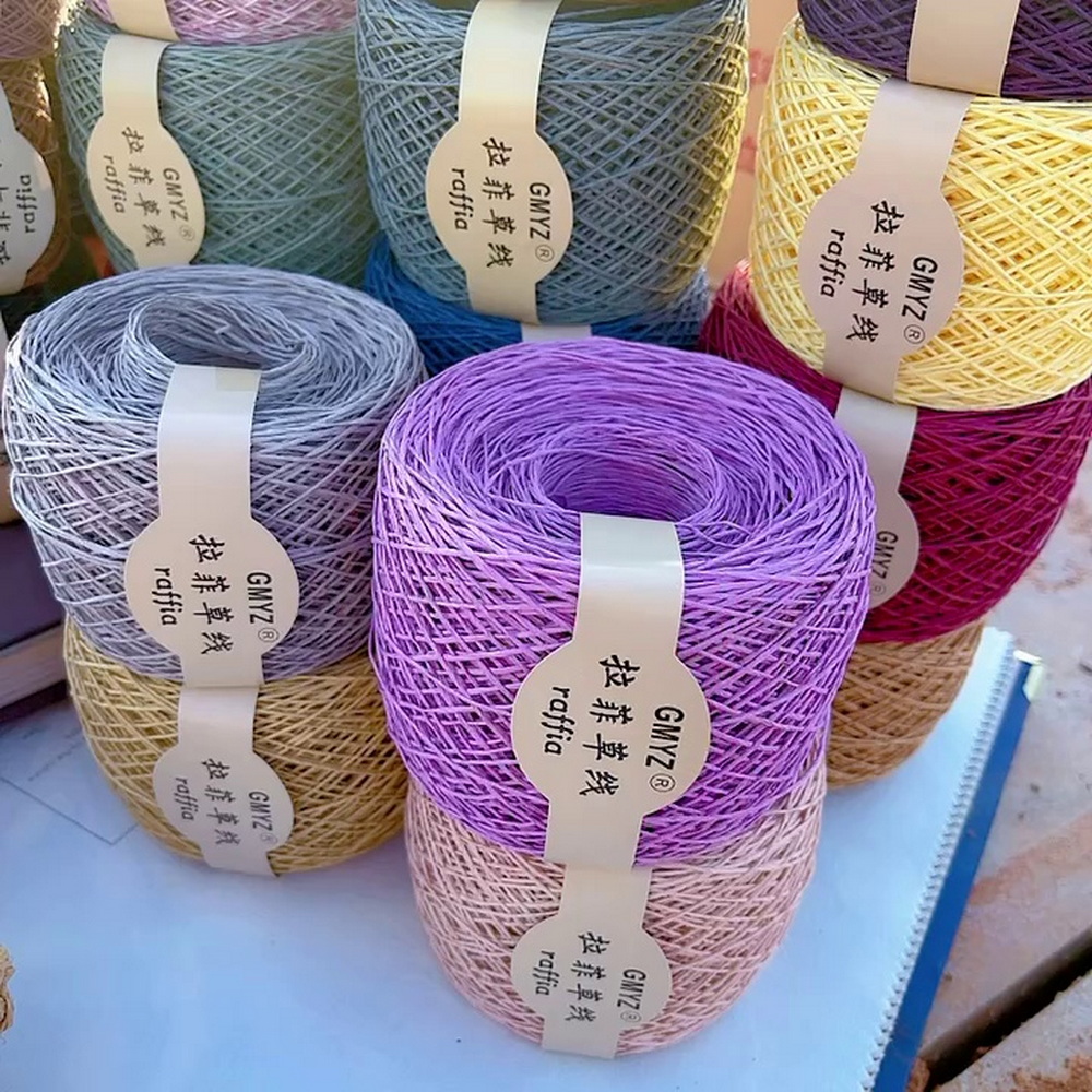 220M/Roll Washable Japanese Pl - Crochet Bag Raffia recension och pris